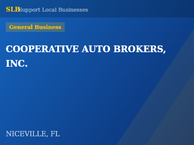 COOPERATIVE AUTO BROKERS, INC. — General Business in NICEVILLE, FL