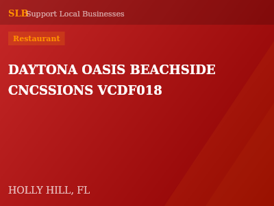 DAYTONA OASIS BEACHSIDE CNCSSIONS VCDF018 — Restaurant in HOLLY HILL, FL