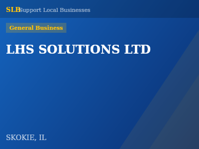 LHS SOLUTIONS LTD — General Business in SKOKIE, IL