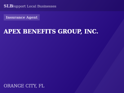 APEX BENEFITS GROUP, INC. — Insurance Agent in ORANGE CITY, FL