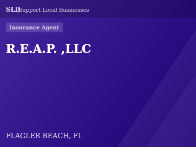 R.E.A.P. ,LLC — Insurance Agent in FLAGLER BEACH, FL