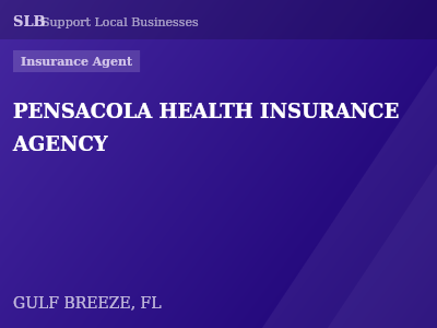 PENSACOLA HEALTH INSURANCE AGENCY — Insurance Agent in GULF BREEZE, FL