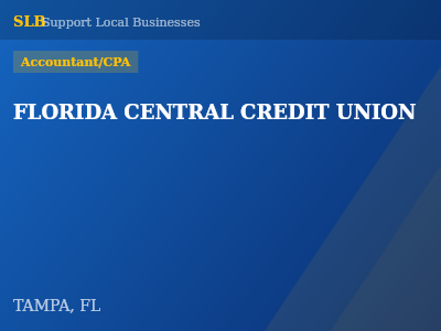 FLORIDA CENTRAL CREDIT UNION — Accountant/CPA in TAMPA, FL