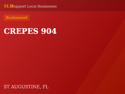 CREPES 904 — Restaurant in ST AUGUSTINE, FL