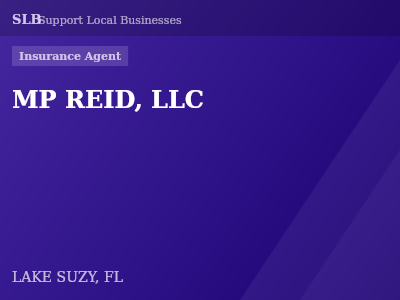 MP REID, LLC — Insurance Agent in LAKE SUZY, FL