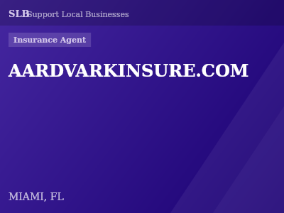 AARDVARKINSURE.COM — Insurance Agent in MIAMI, FL