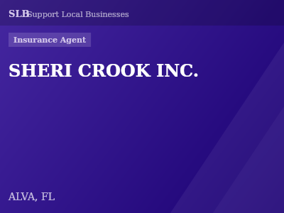 SHERI CROOK INC. — Insurance Agent in ALVA, FL