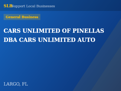 CARS UNLIMITED OF PINELLAS DBA CARS UNLIMITED AUTO — General Business in LARGO, FL