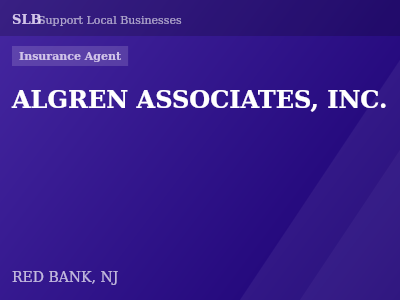 ALGREN ASSOCIATES, INC. — Insurance Agent in RED BANK, NJ