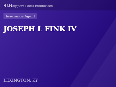 JOSEPH L FINK IV — Insurance Agent in LEXINGTON, KY