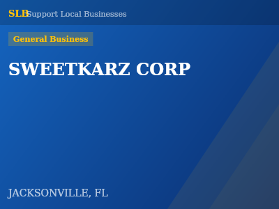 SWEETKARZ CORP — General Business in JACKSONVILLE, FL