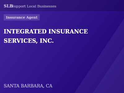 INTEGRATED INSURANCE SERVICES, INC. — Insurance Agent in SANTA BARBARA, CA