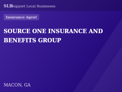SOURCE ONE INSURANCE AND BENEFITS GROUP — Insurance Agent in MACON, GA