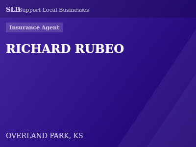 RICHARD RUBEO — Insurance Agent in OVERLAND PARK, KS