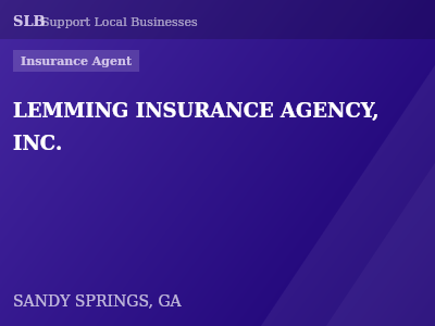 LEMMING INSURANCE AGENCY, INC. — Insurance Agent in SANDY SPRINGS, GA
