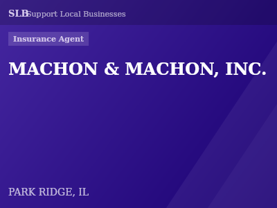 MACHON & MACHON, INC. — Insurance Agent in PARK RIDGE, IL
