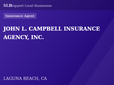JOHN L. CAMPBELL INSURANCE AGENCY, INC. — Insurance Agent in LAGUNA BEACH, CA