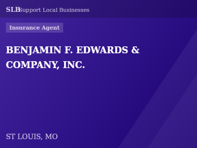 BENJAMIN F. EDWARDS & COMPANY, INC. — Insurance Agent in ST LOUIS, MO