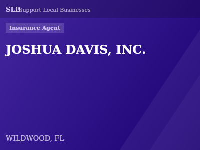 JOSHUA DAVIS, INC. — Insurance Agent in WILDWOOD, FL