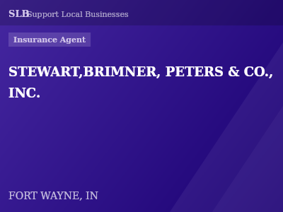 STEWART,BRIMNER, PETERS & CO., INC. — Insurance Agent in FORT WAYNE, IN