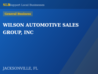 WILSON AUTOMOTIVE SALES GROUP, INC — General Business in JACKSONVILLE, FL