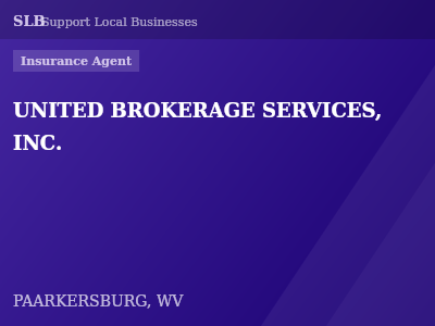 UNITED BROKERAGE SERVICES, INC. — Insurance Agent in PAARKERSBURG, WV