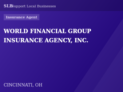 WORLD FINANCIAL GROUP INSURANCE AGENCY, INC. — Insurance Agent in CINCINNATI, OH