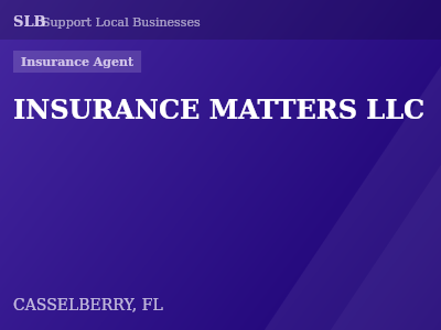INSURANCE MATTERS LLC — Insurance Agent in CASSELBERRY, FL