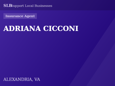 ADRIANA CICCONI — Insurance Agent in ALEXANDRIA, VA