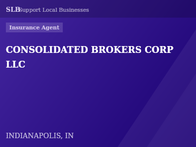 CONSOLIDATED BROKERS CORP LLC — Insurance Agent in INDIANAPOLIS, IN