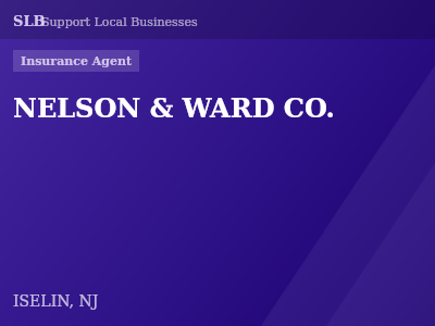 NELSON & WARD CO. — Insurance Agent in ISELIN, NJ