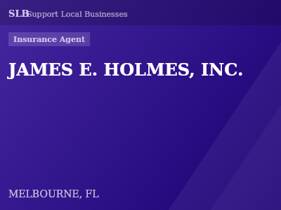 JAMES E. HOLMES, INC. — Insurance Agent in MELBOURNE, FL