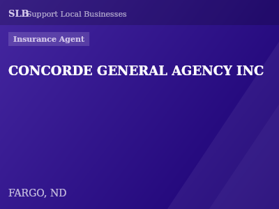 CONCORDE GENERAL AGENCY INC — Insurance Agent in FARGO, ND