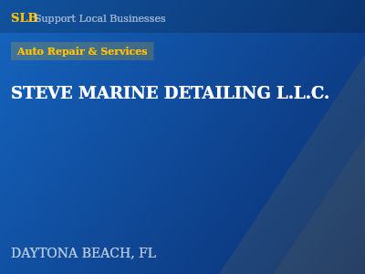 STEVE MARINE DETAILING L.L.C. — Auto Repair & Services in DAYTONA BEACH, FL