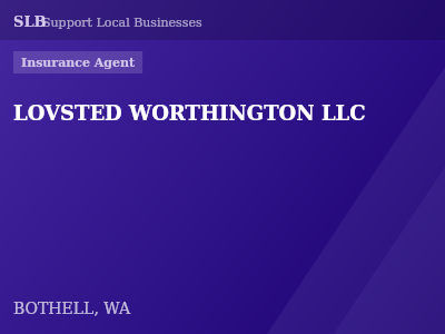 LOVSTED WORTHINGTON LLC — Insurance Agent in BOTHELL, WA