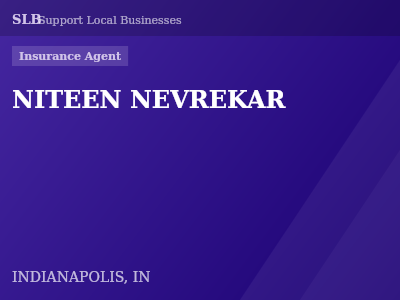 NITEEN NEVREKAR — Insurance Agent in INDIANAPOLIS, IN