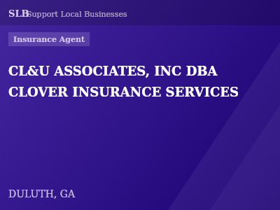 CL&U ASSOCIATES, INC DBA CLOVER INSURANCE SERVICES — Insurance Agent in DULUTH, GA