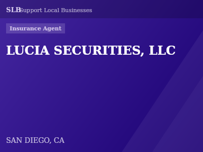 LUCIA SECURITIES, LLC — Insurance Agent in SAN DIEGO, CA
