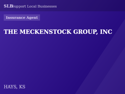 THE MECKENSTOCK GROUP, INC — Insurance Agent in HAYS, KS