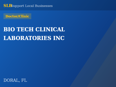 BIO TECH CLINICAL LABORATORIES INC — Doctor/Clinic in DORAL, FL