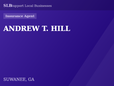 ANDREW T. HILL — Insurance Agent in SUWANEE, GA