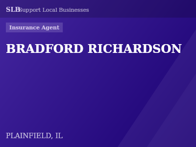 BRADFORD RICHARDSON — Insurance Agent in PLAINFIELD, IL