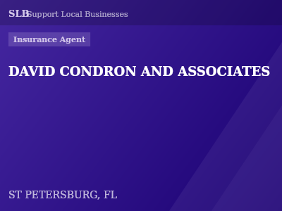 DAVID CONDRON AND ASSOCIATES — Insurance Agent in ST PETERSBURG, FL