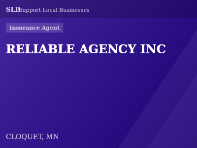 RELIABLE AGENCY INC — Insurance Agent in CLOQUET, MN