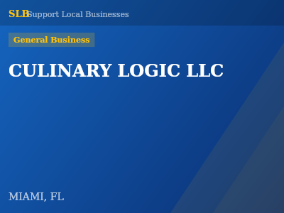 CULINARY LOGIC LLC — General Business in MIAMI, FL