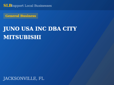 JUNO USA INC DBA CITY MITSUBISHI — General Business in JACKSONVILLE, FL