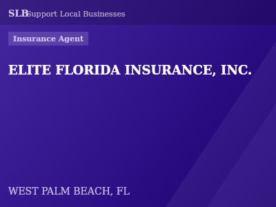 ELITE FLORIDA INSURANCE, INC. — Insurance Agent in WEST PALM BEACH, FL
