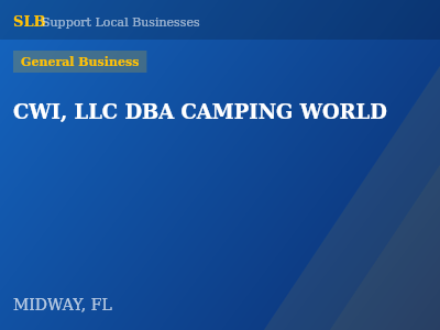 CWI, LLC DBA CAMPING WORLD — General Business in MIDWAY, FL