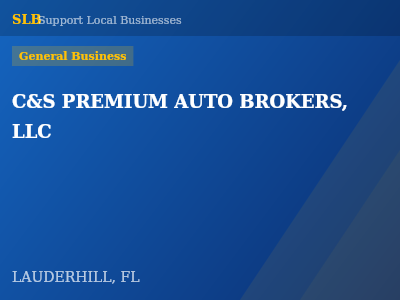 C&S PREMIUM AUTO BROKERS, LLC — General Business in LAUDERHILL, FL