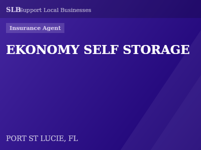 EKONOMY SELF STORAGE — Insurance Agent in PORT ST LUCIE, FL